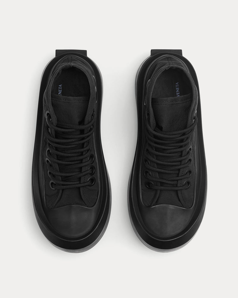 Bottega Veneta Jumbo Black High Top Sneakers - 2