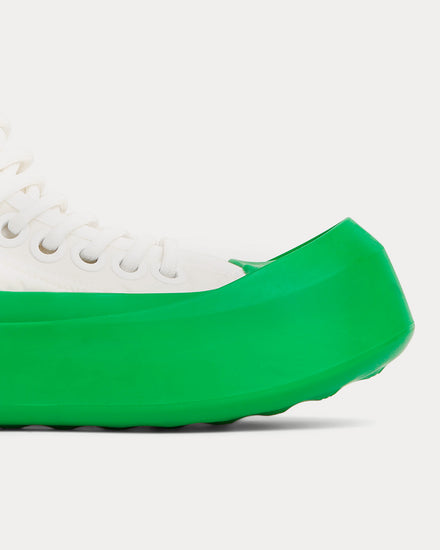 Bottega Veneta Men's Jumbo Optic White / Parakeet High Top