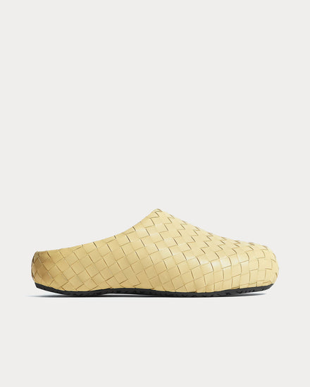 Bottega Veneta Klog Butter Yellow Mules - 1