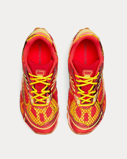 Bottega Veneta Men's Orbit Metallic Red / Sherbert Low Top