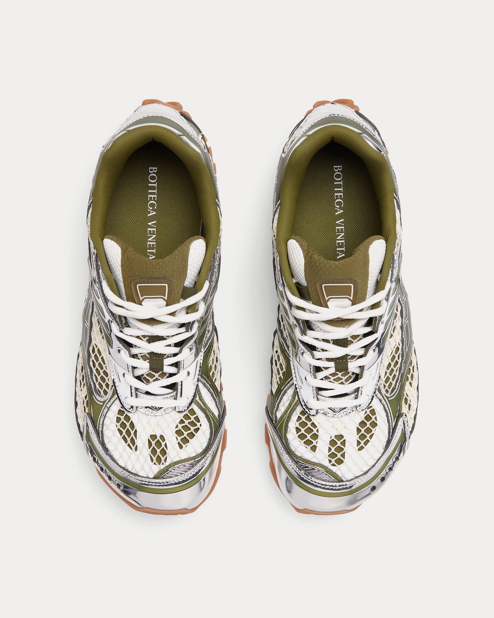 Bottega Veneta - Orbit Mud / White Low Top Sneakers