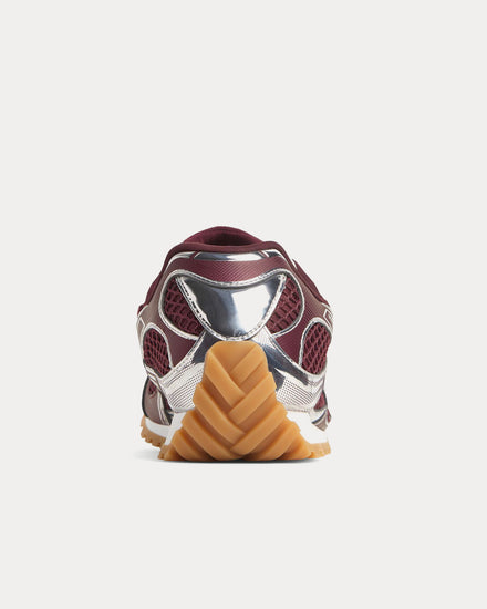 Bottega Veneta Orbit Barolo / Silver Low Top Sneakers - 3