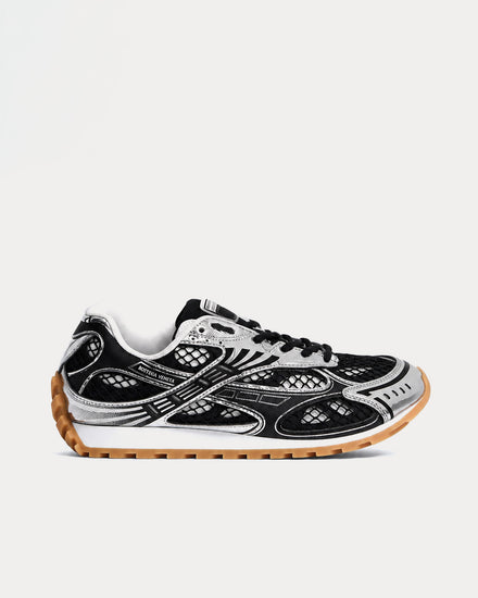 Bottega Veneta Orbit Black / Silver Low Top Sneakers - 1