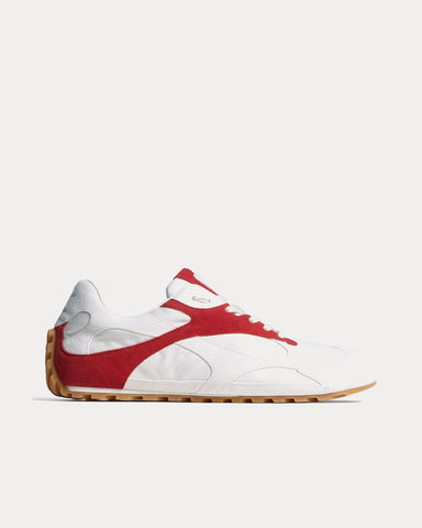 Bottega Veneta Orbit Flash Alabaster / Cardinal Low Top Sneakers