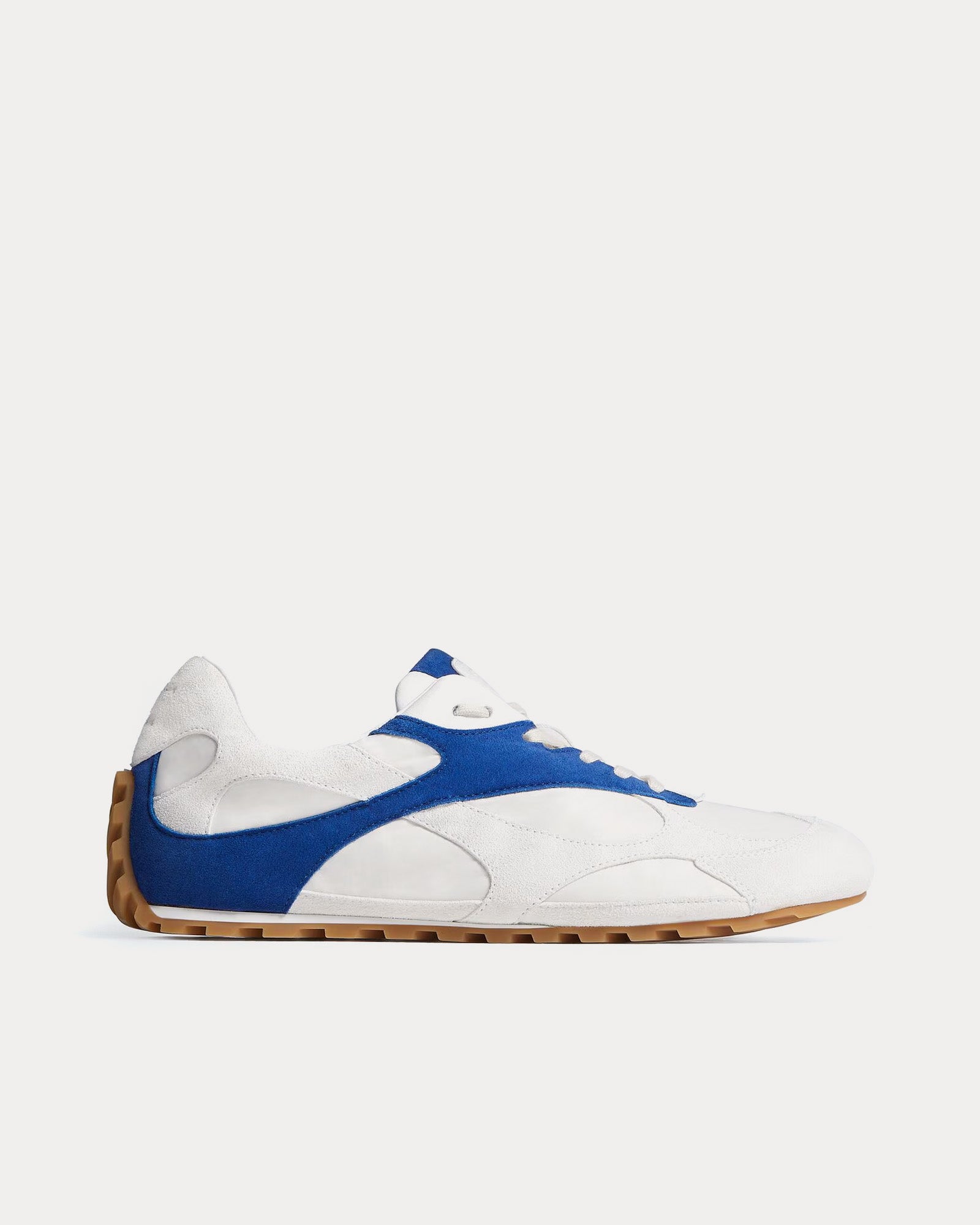 Bottega Veneta Men's Orbit Flash Alabaster / Cookie Blue Low Top