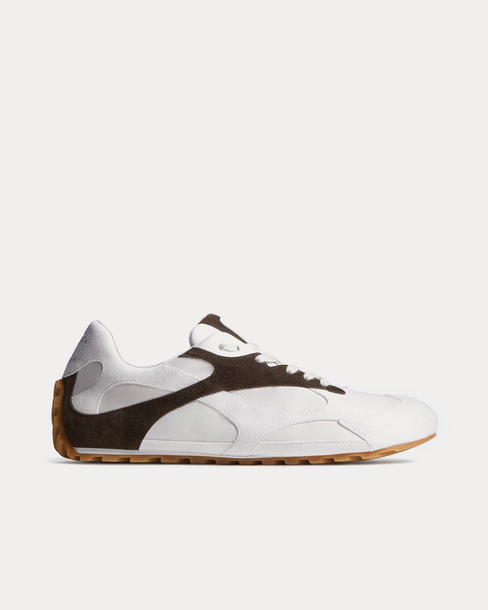 Bottega Veneta Women's Orbit Flash Alabaster / Espresso Low Top
