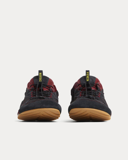 Bottega Veneta Orbit Flash Black / Dark Apple Candy Low Top Sneakers - 3