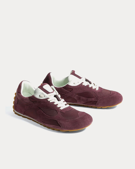 Bottega Veneta Orbit Flash Deep Mahogany / Glacier Low Top Sneakers - 2