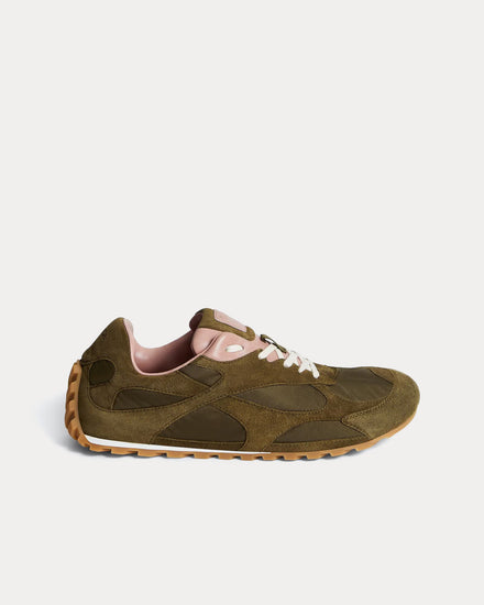 Bottega Veneta Orbit Flash Olive Oil / Terra Pink Low Top Sneakers - 3