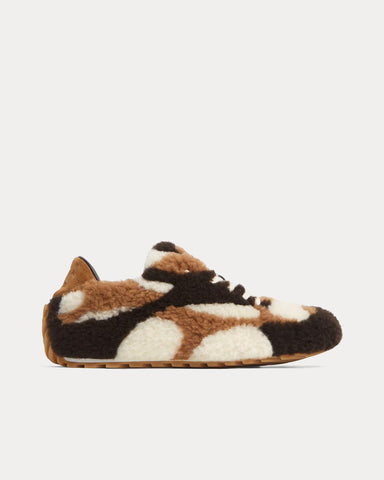 Bottega Veneta Orbit Flash Popcorn / Caramel / Fondant Low Top Sneakers