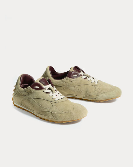 Bottega Veneta Orbit Flash Travertine / Deep Mahogany Low Top Sneakers - 3