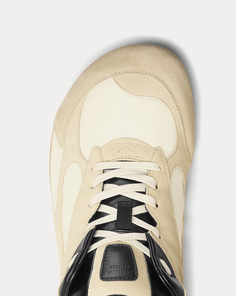 Bottega Veneta Orbit Flash Sea Salt / Black Low Top Sneakers - 4