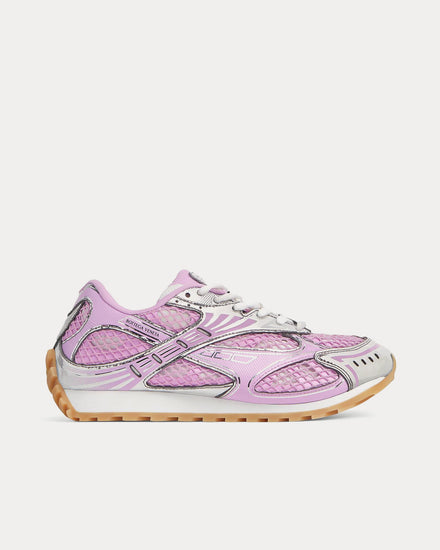 Bottega Veneta Orbit Lightweight Technical Fabric & Mesh Gloss / Silver Low Top Sneakers - 1