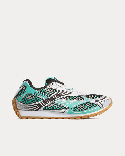 Bottega Veneta Orbit Green Oasis / Espresso Low Top Sneakers - 1