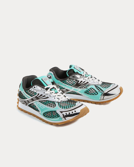 Bottega Veneta Orbit Green Oasis / Espresso Low Top Sneakers - 3