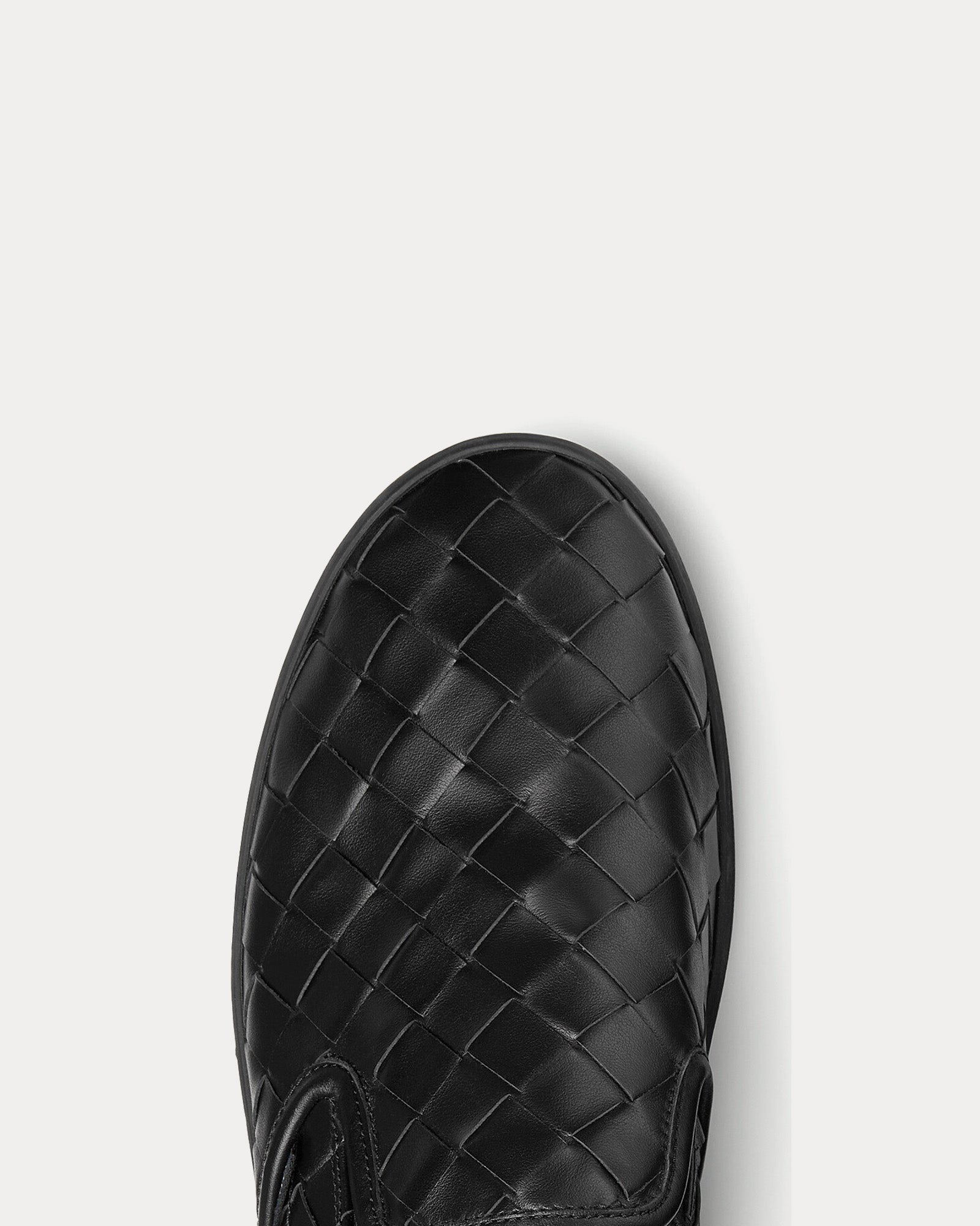 Bottega Veneta - Sawyer Intrecciato Black Slip On Sneakers
