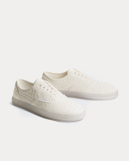 Bottega Veneta Serena Alabaster Low Top Sneakers - 4