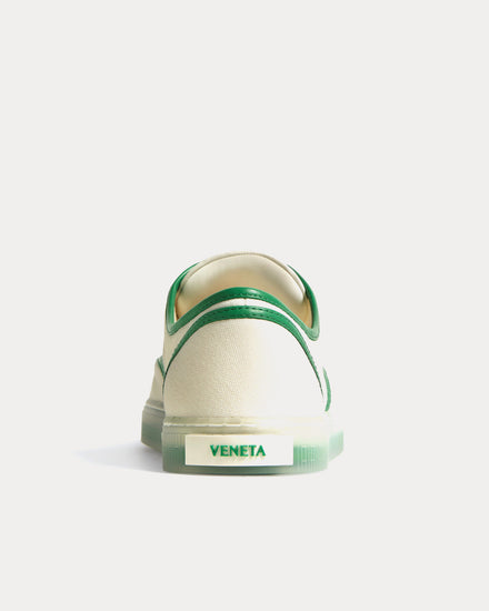 Bottega Veneta Serena Alabaster / Grass Green Low Top Sneakers - 4