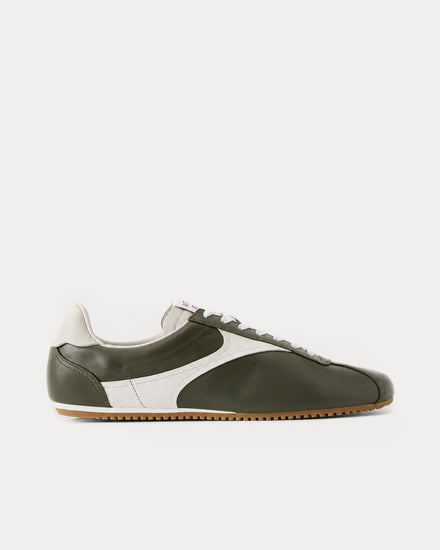 Bottega Veneta Shot Bark Green / Alabaster Low Top Sneakers - 1