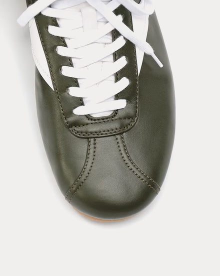 Bottega Veneta Shot Bark Green / Alabaster Low Top Sneakers - 5