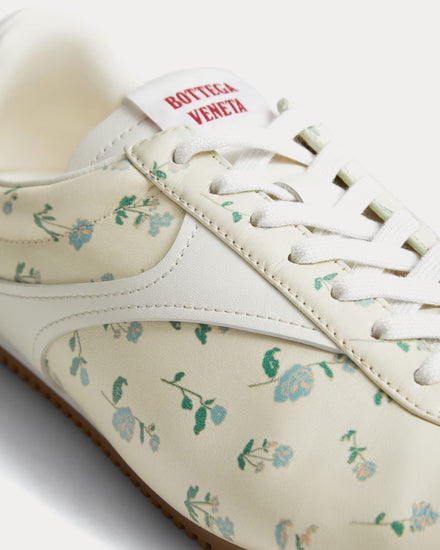 Bottega Veneta Shot Parchment / Peach / Blue Low Top Sneakers - 3