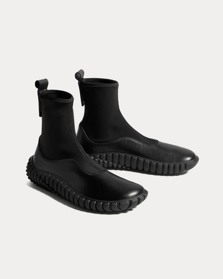 Bottega Veneta Tide Black High Top Sneakers - 3