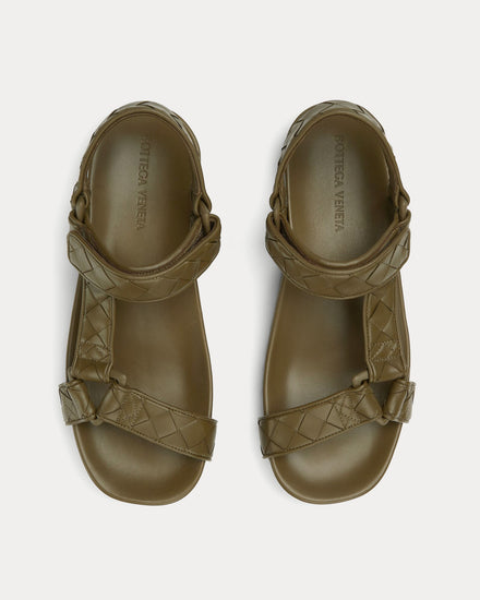 Bottega Veneta Trip Leather Mud Sandals - 2
