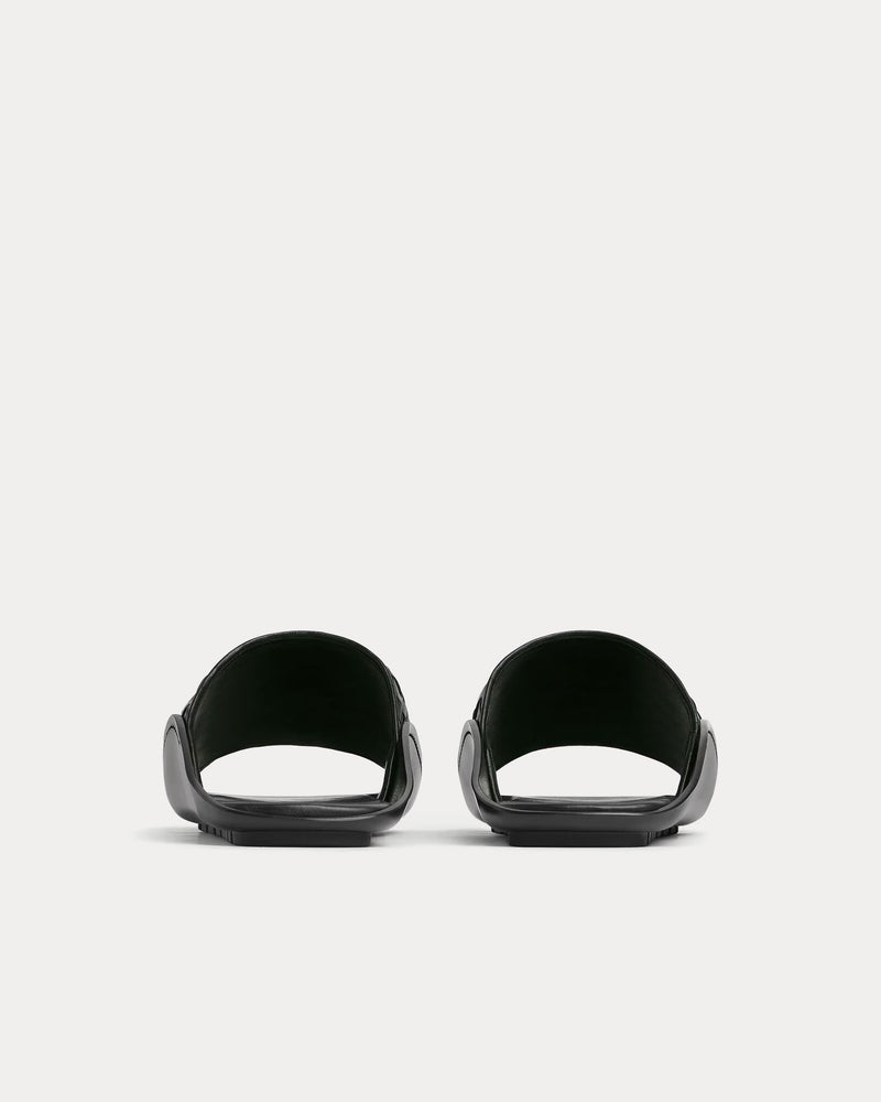 Bottega Veneta Wave Dark Green Mule Sandals - 3