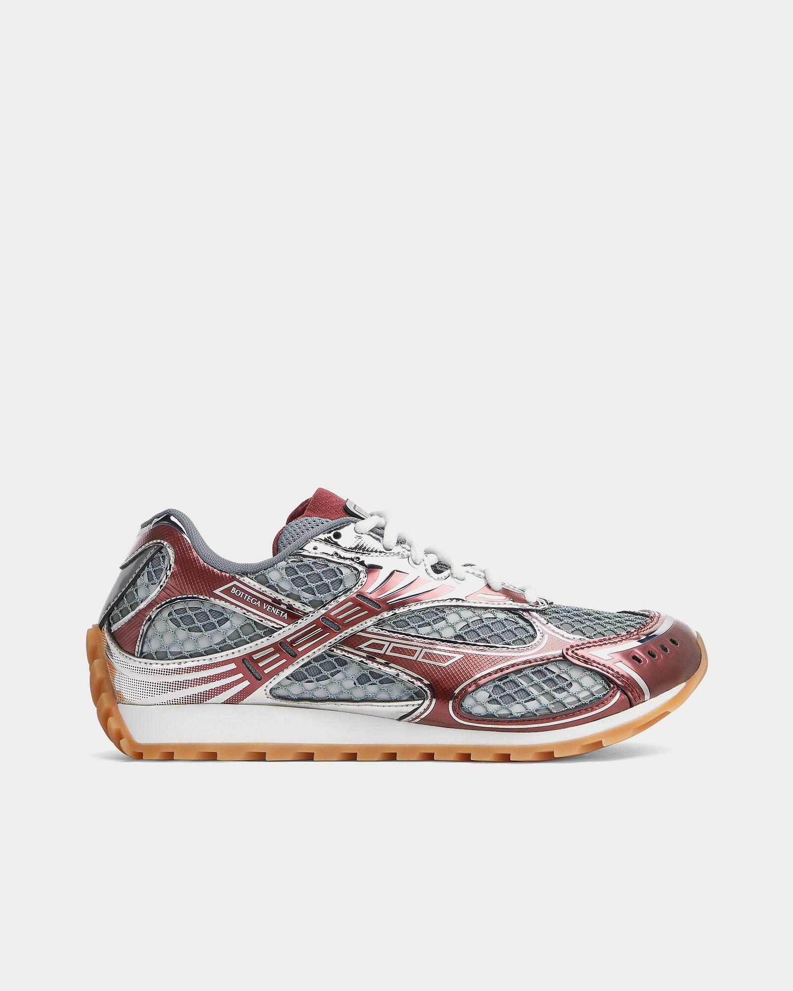Bottega Veneta Women's Orbit Merlot / Vapor / Optic White Low Top