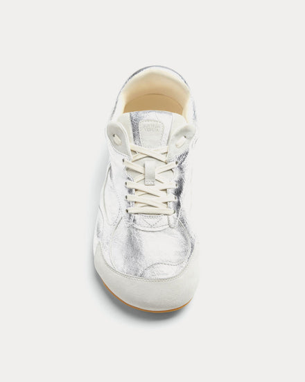 Bottega Veneta Orbit Flash Silver / Optical Low Top Sneakers - 2