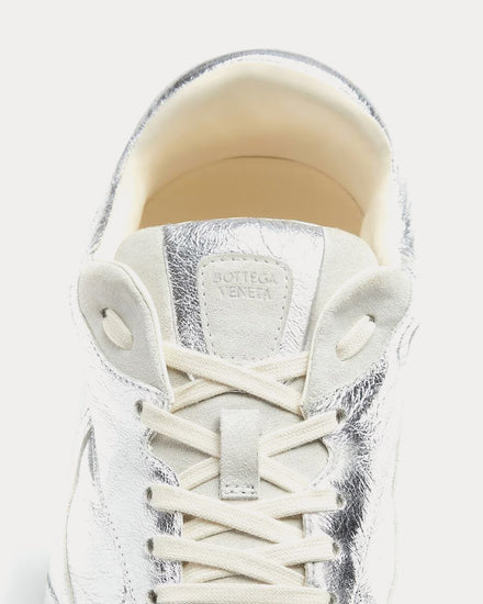 Bottega Veneta Orbit Flash Silver / Optical Low Top Sneakers - 5