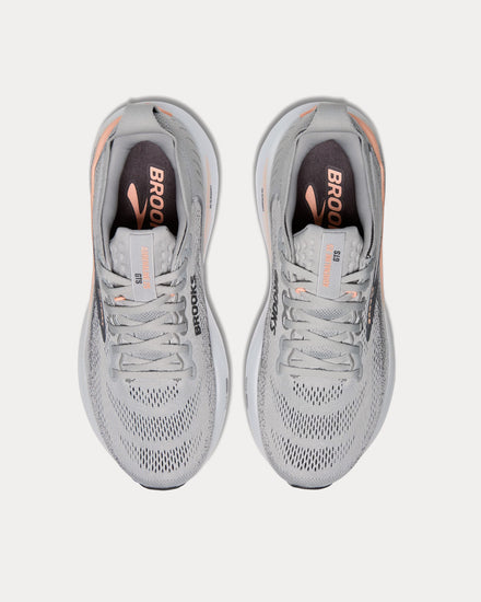 Brooks Running Adrenaline GTS 25 Grey / Blackened Pearl / Coral Running Shoes - 2