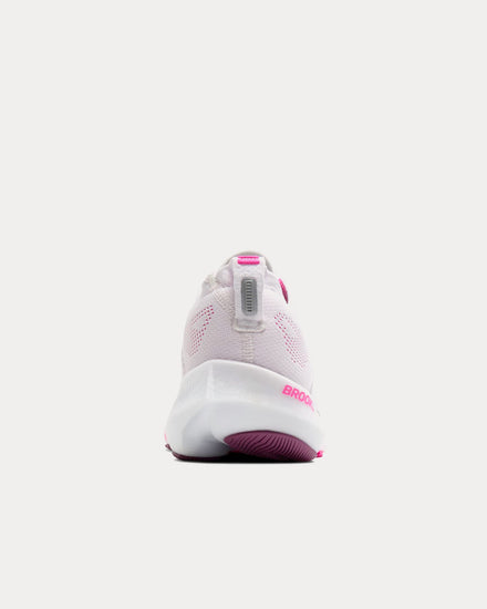 Brooks Running Glycerin Flex White / Cyber Pink / Argyle Running Shoes - 4