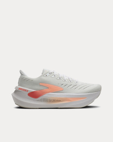 Brooks Running Glycerin Max 2 White / Coral / Peach Running Shoes