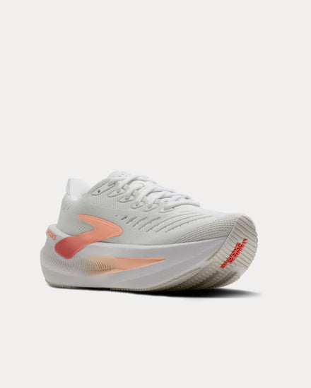 Brooks Running Glycerin Max 2 White / Coral / Peach Running Shoes - 3