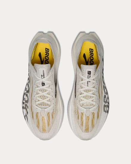 Brooks Running Hyperion Elite 6 Vaporous Grey / Yellow / Black Running Shoes - 2