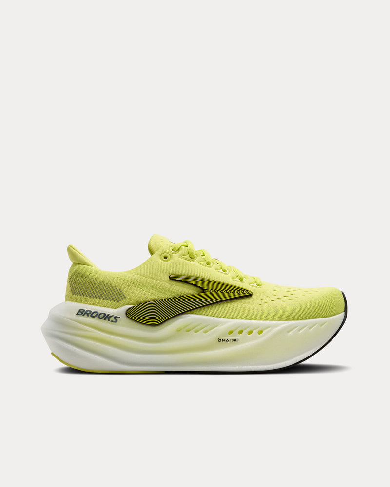 Brooks Running Glycerin Max Sunny Lime / Black / White Running Shoes - 1