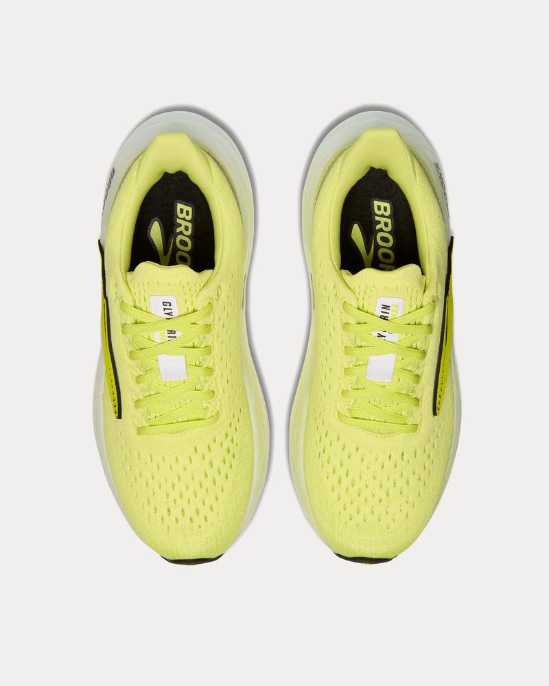 Brooks Running Glycerin Max Sunny Lime / Black / White Running Shoes - 2