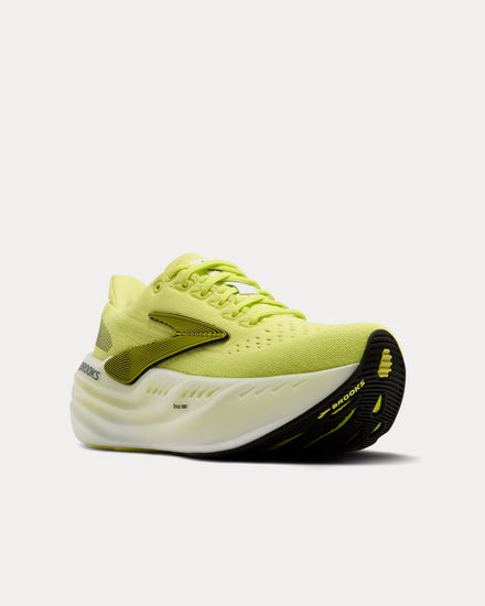 Brooks Running Glycerin Max Sunny Lime / Black / White Running Shoes - 3