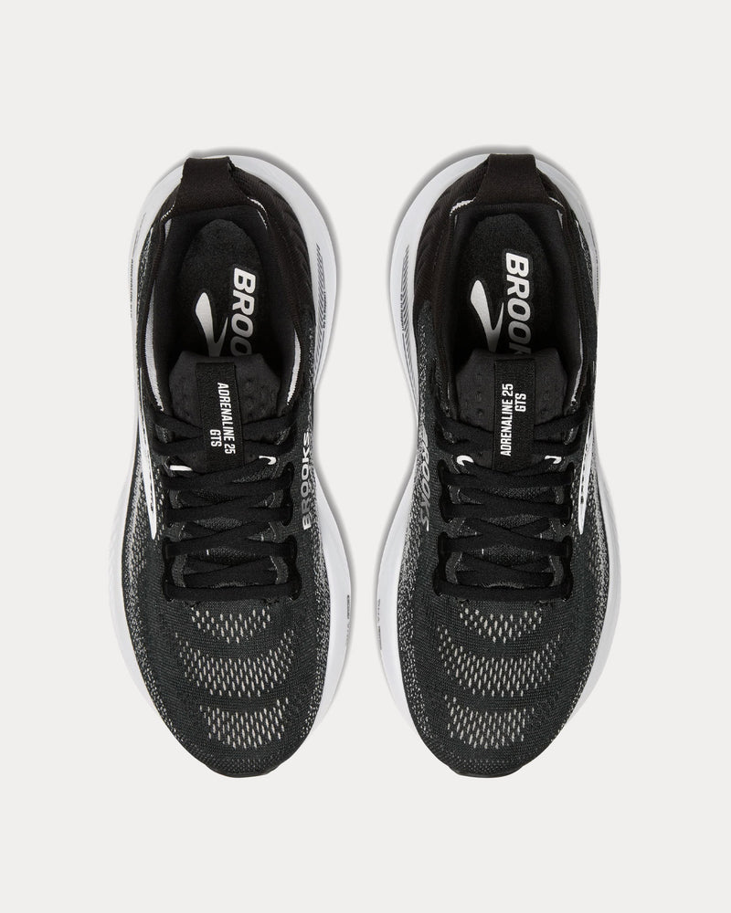 Brooks Running Adrenaline GTS 25 Black / Grey / White Running Shoes - 2