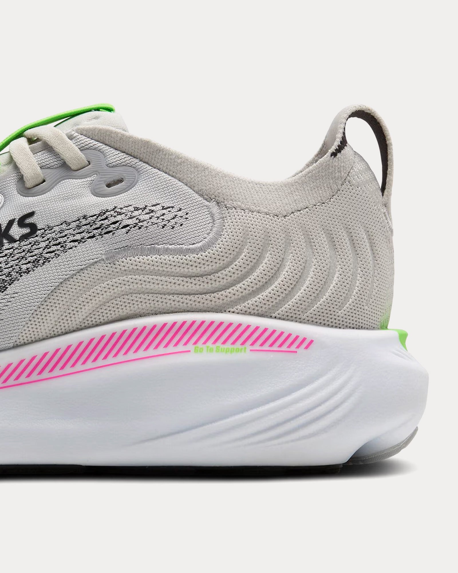 Brooks Running Women's Adrenaline GTS 25 Oyster / Pink / Green Running ...