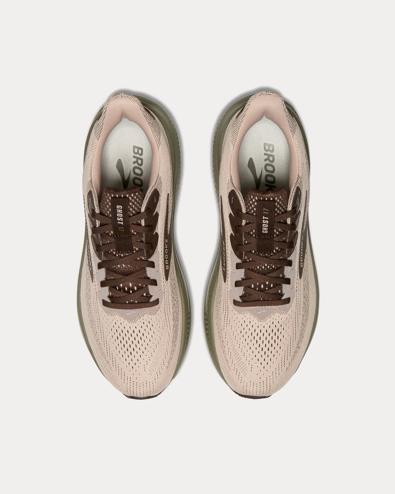 Brooks Running Ghost 17 Chateau Gray / Brown / Olive Running Shoes - 2