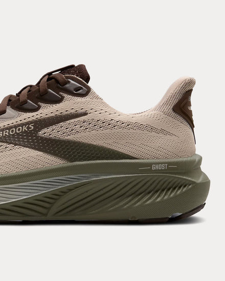 Brooks Running Ghost 17 Chateau Gray / Brown / Olive Running Shoes - 5