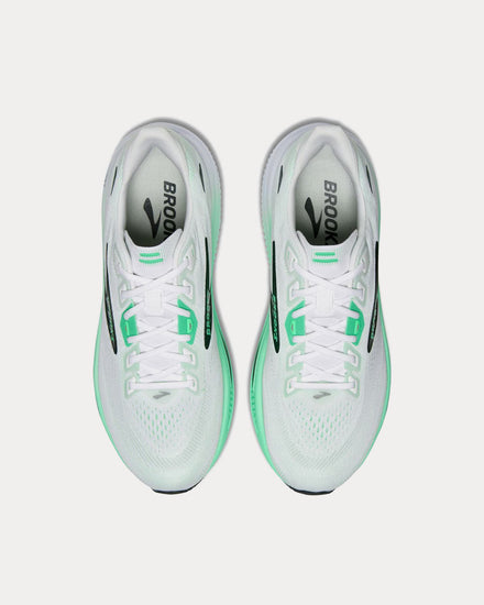 Brooks Running Ghost 18 White / Spring Bud / Spruce Running Shoes - 2