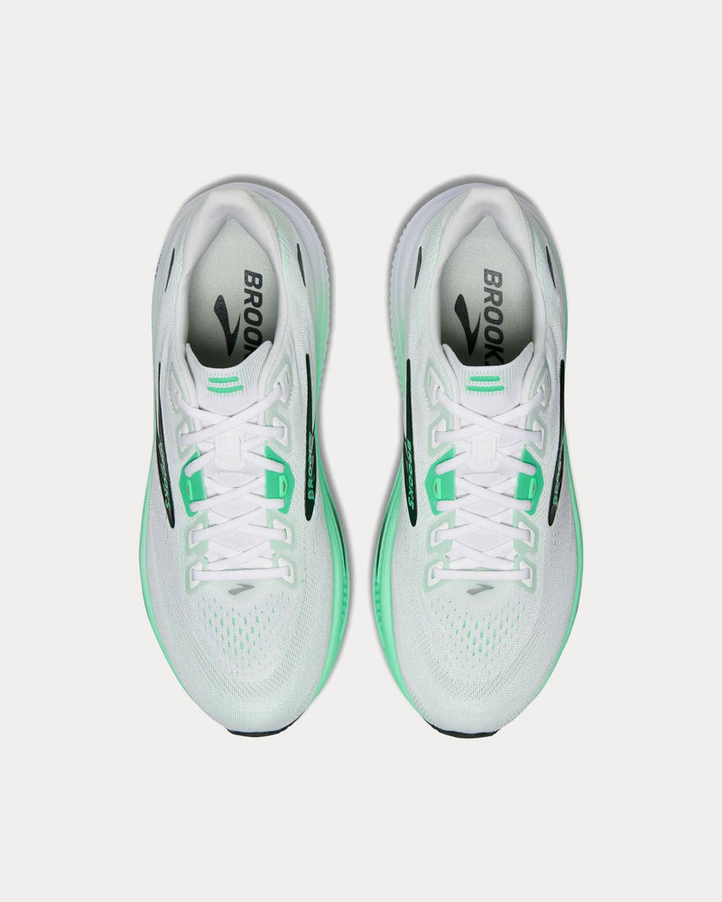 Brooks Running Men's Ghost 18 White / Spring Bud / Spruce Running Shoes