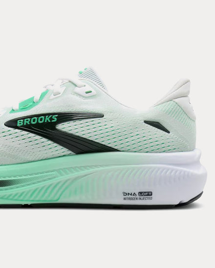 Brooks Running Ghost 18 White / Spring Bud / Spruce Running Shoes - 6