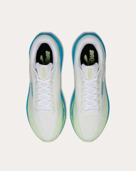 Brooks Running Ghost Amp White / Blue / Paradise Green Running Shoes - 2