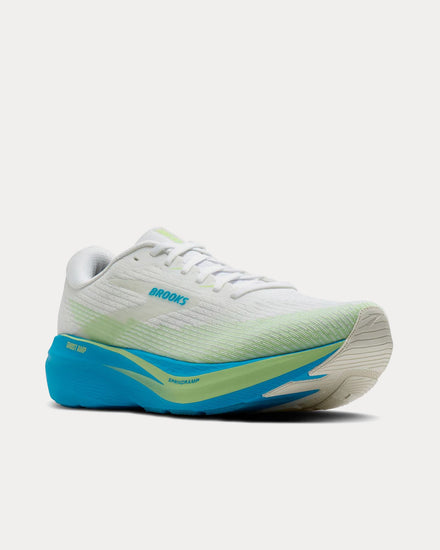 Brooks Running Ghost Amp White / Blue / Paradise Green Running Shoes - 3