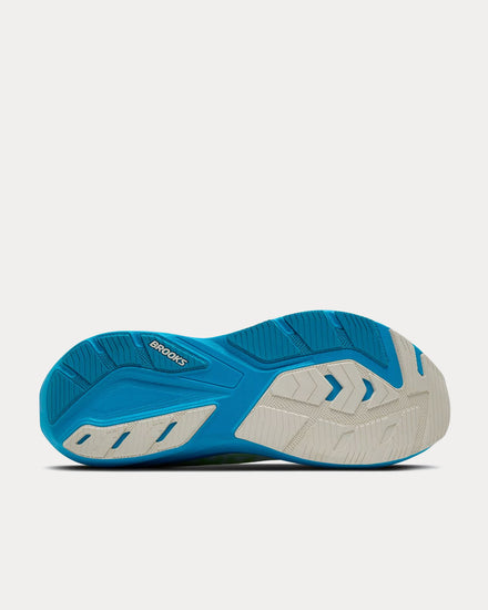 Brooks Running Ghost Amp White / Blue / Paradise Green Running Shoes - 5