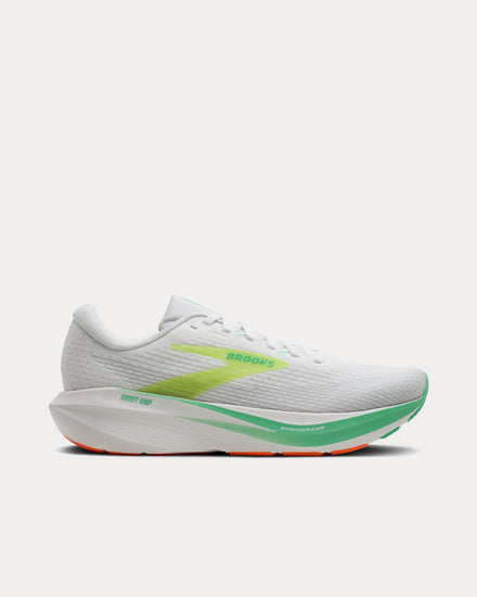 Brooks Running Ghost Amp White / Paradise Green / Nightlife Running Shoes - 1